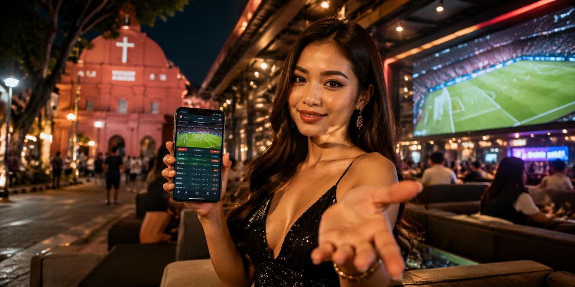 Suasana pertaruhan bola sepak gaya Melayu di Melaka dengan paparan odds